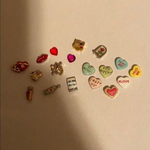 Origami Owl Valentine’s Day Lot of charms (18)